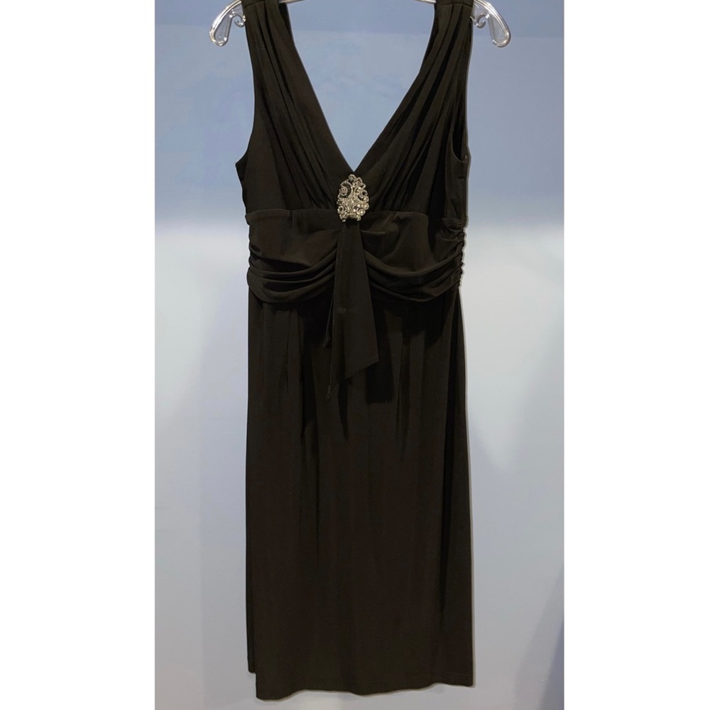 Black knee length dress